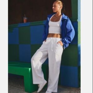 Athleta White Wide Leg Pants